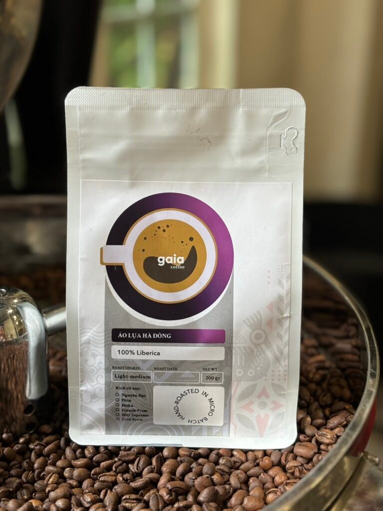 CÀ PHÊ HẠT LIBERICA – ÁO LỤA HÀ ĐÔNG – 200g (LIMITED EDITION)