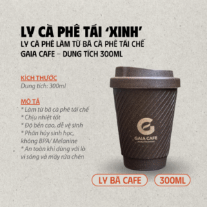 LY TOGO LÀM TỪ BÃ CÀ PHÊ