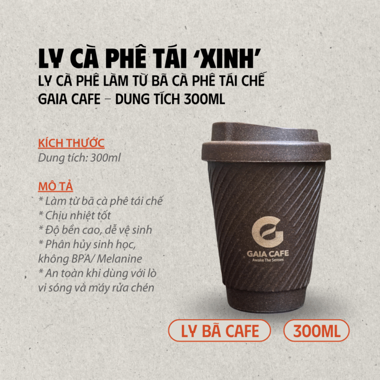 LY TOGO LÀM TỪ BÃ CÀ PHÊ