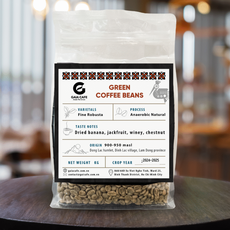 SPECIALTY FINE ROBUSTA GREEN COFFEE BEANS – ANAEROBIC NATURAL (1KG)