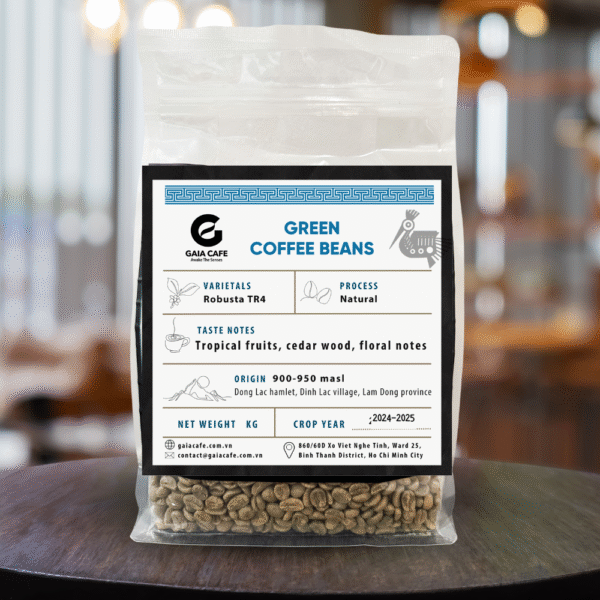 PREMIUM GRADE ROBUSTA GREEN COFFEE BEANS - NATURAL (1KG)
